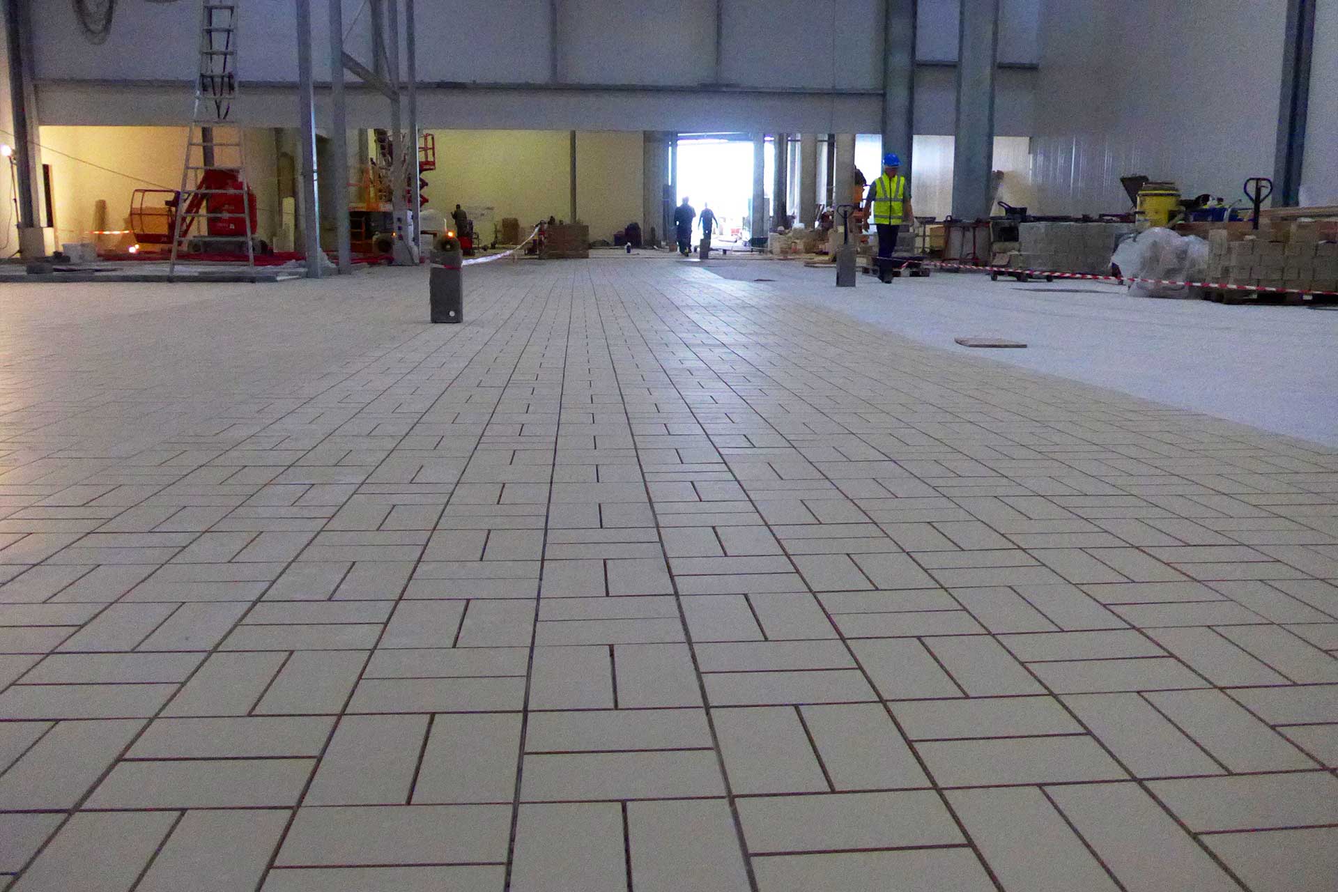 Revêtements de sols en carrelage industriel